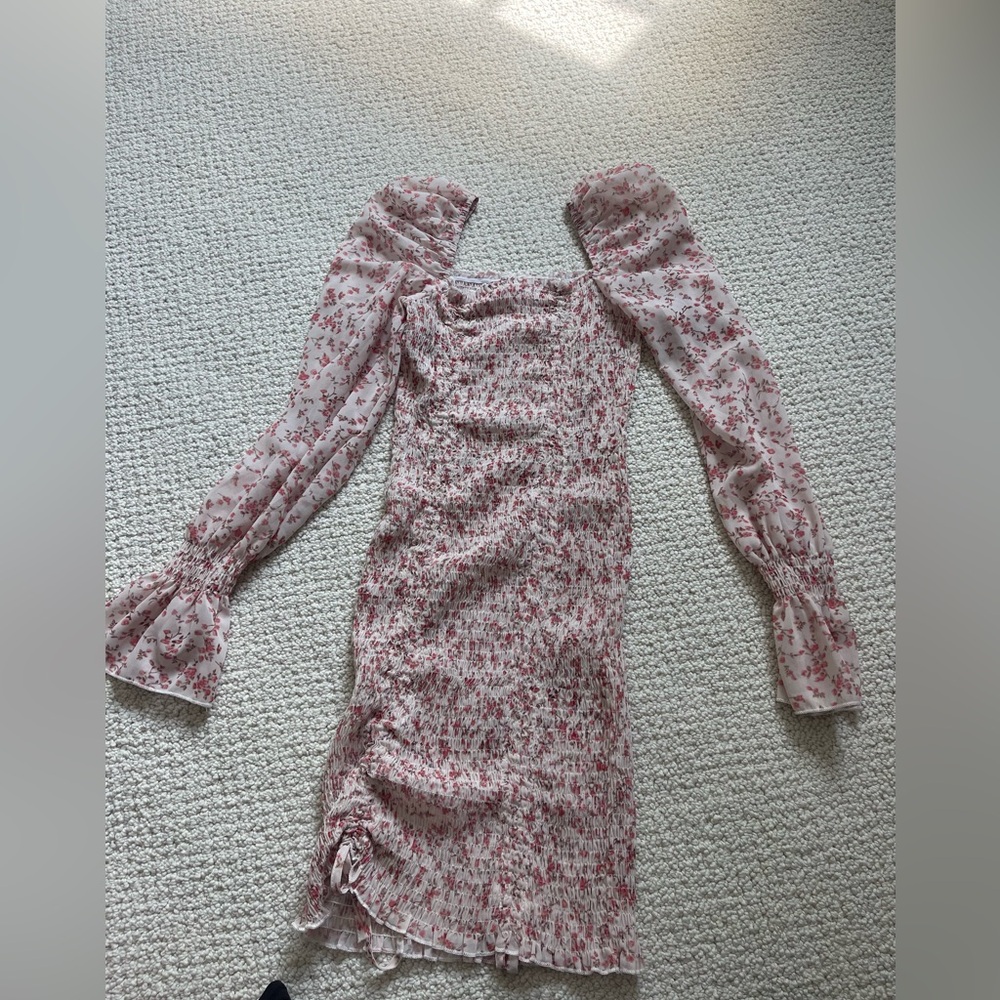 Reverse Women’s Long Sleeve Floral Mini Dress